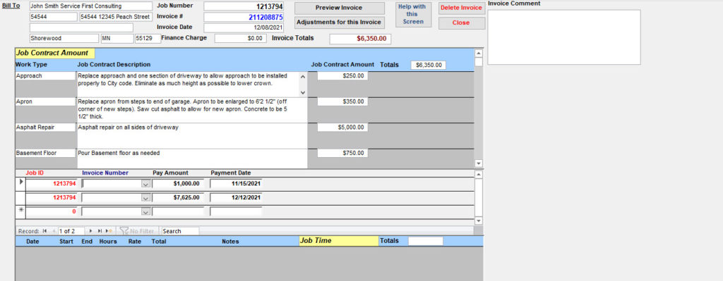 Invoice Interface - Arkware